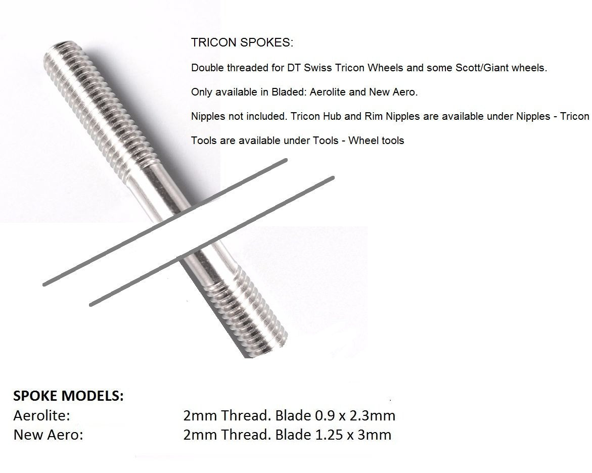 DT Swiss Spoke Aerolite Tricon 286 - Black
