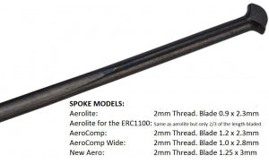 DT Swiss Spoke Aerolite T-Head 286 - Black