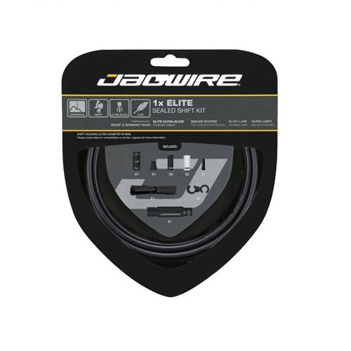 Jagwire 1X Elite Universal Sealed Complete Shift Cable Kit - Compatible With Sram &amp; Shimano - Black