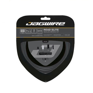Jagwire Elite Road Sealed Brake Cable Kit - Ultra-Slick - Compatible With Sram/Shimano - Black