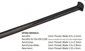 DT Swiss Spoke Aero Comp II T-Head 270 - Black
