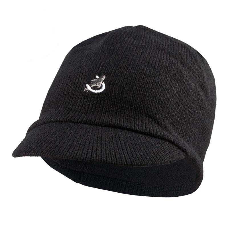 SealSkinz Peaked Beanie - Black