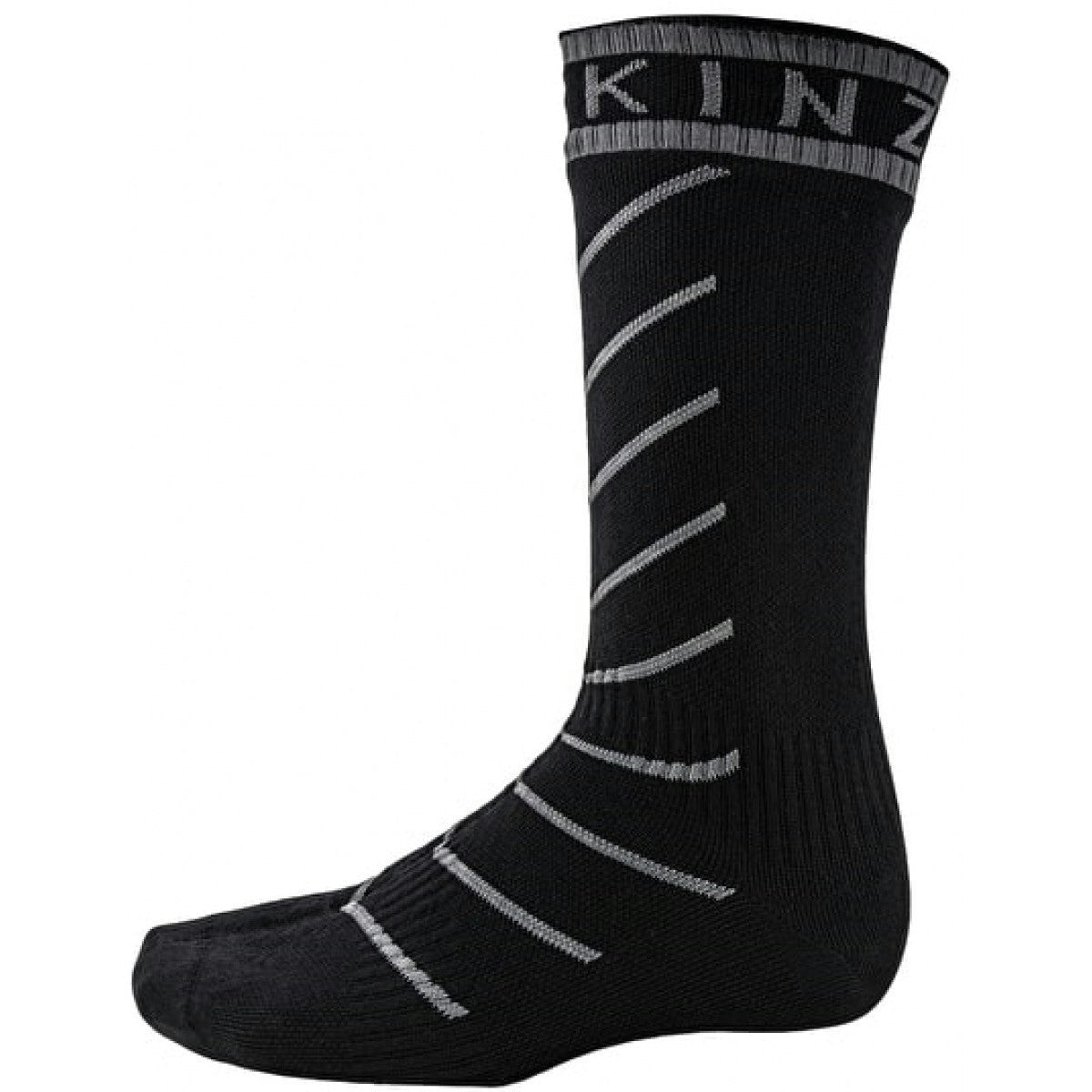 SealSkinz Super Thin Pro Mid With Hydrostop Socks - Black/Grey