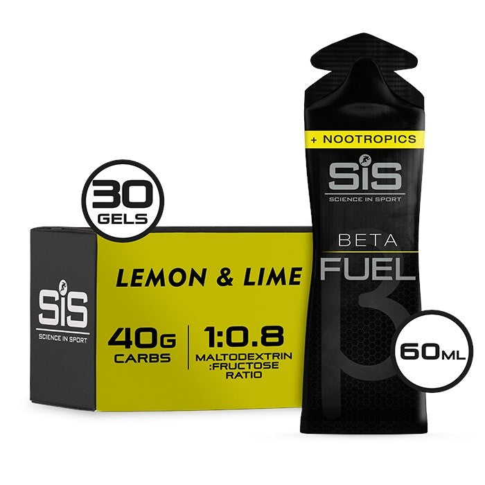 SIS Gel Beta Fuel+ Nootropics 60ML 30 Pack - Lemon &amp; Lime