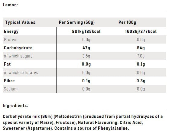 SIS Go Energy Tub 1.6Kg - Lemon