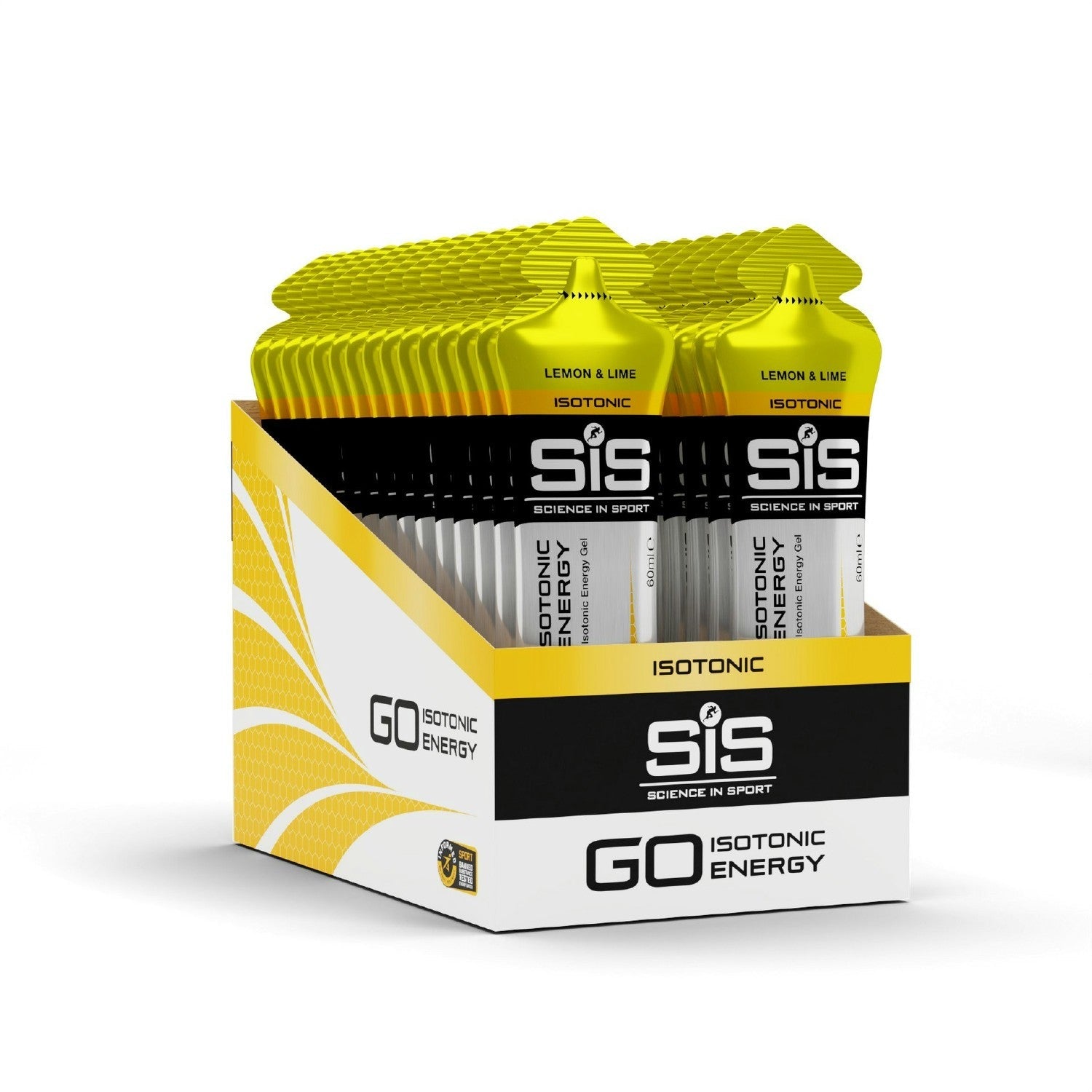 SIS Go Plug Isotonic Energy Gel 60ML 30 Pack - Lemon &amp; Lime