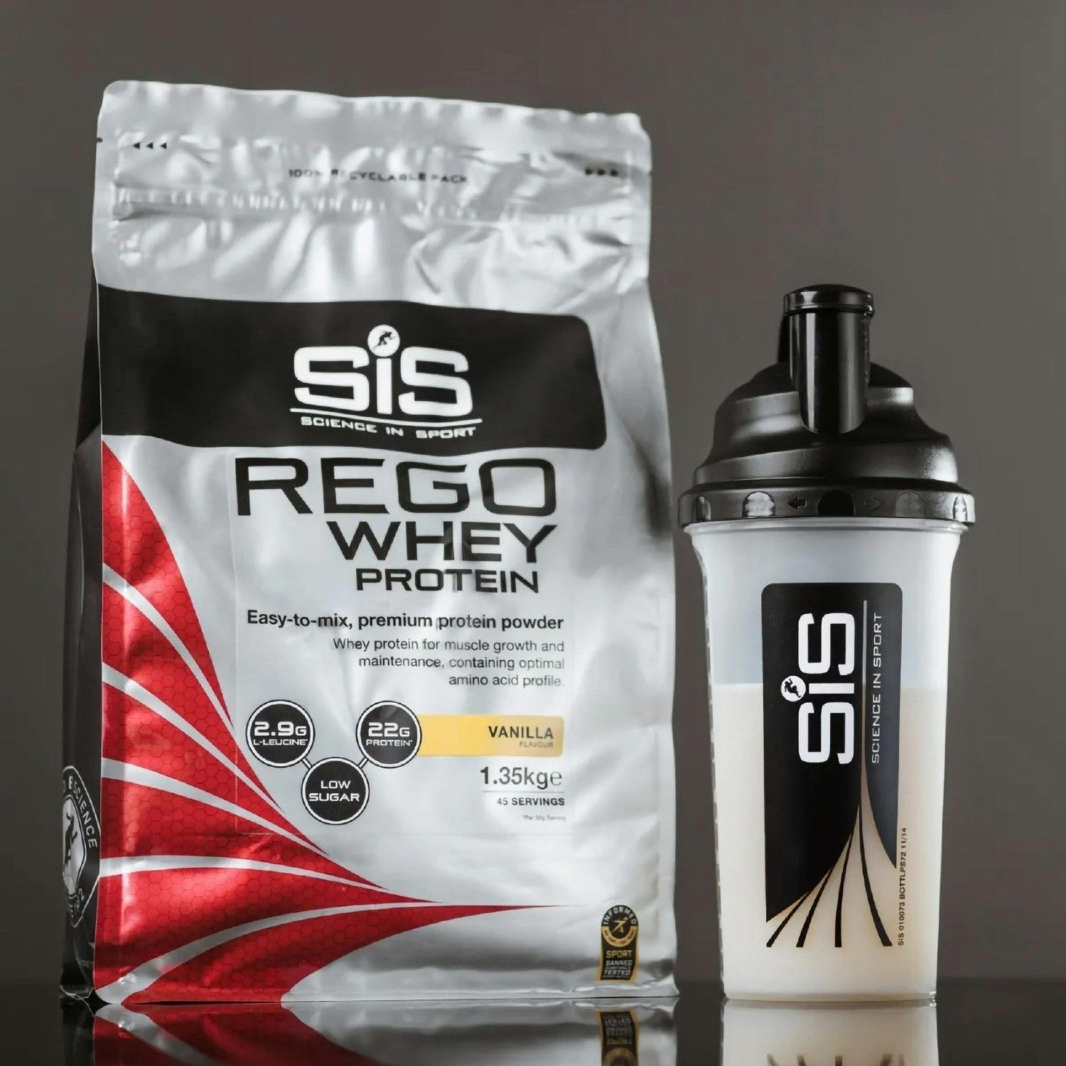 SiS REGO Whey Protein Powder 1.35kg - Vanilla