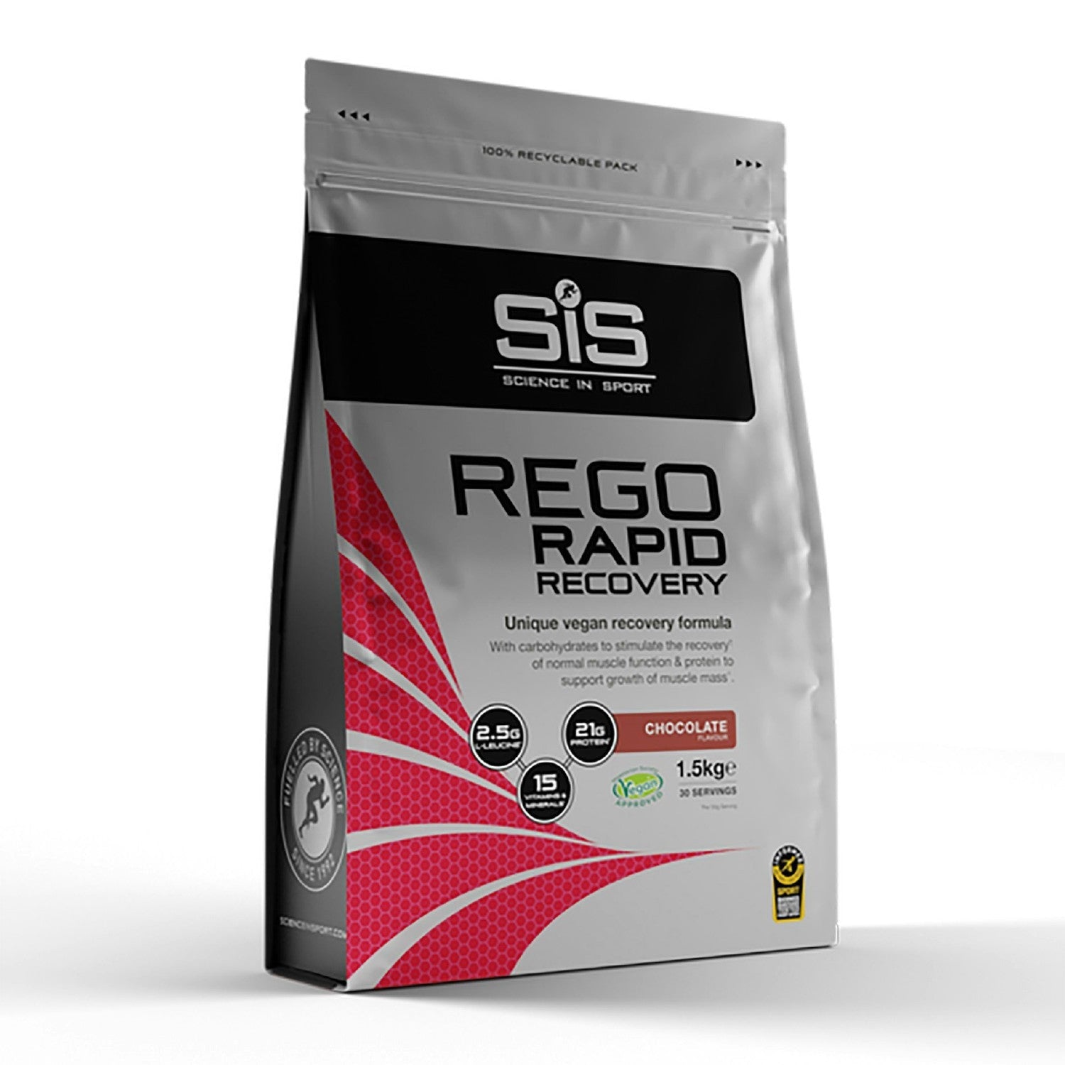 SIS Rego Rapid Recovery Resealable Pouch 1.5KG - Chocolate