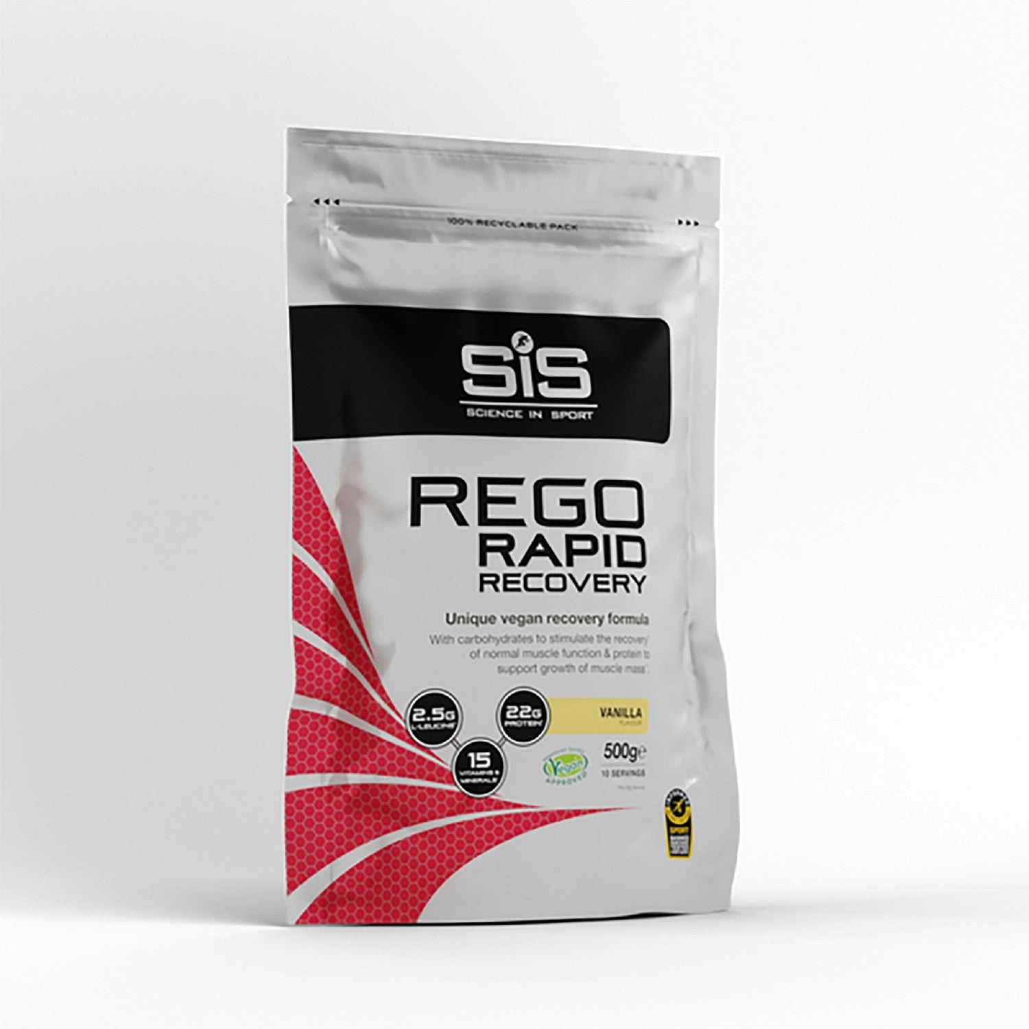 SIS Rego Rapid Recovery Resealable Pouch 500G - Vanilla