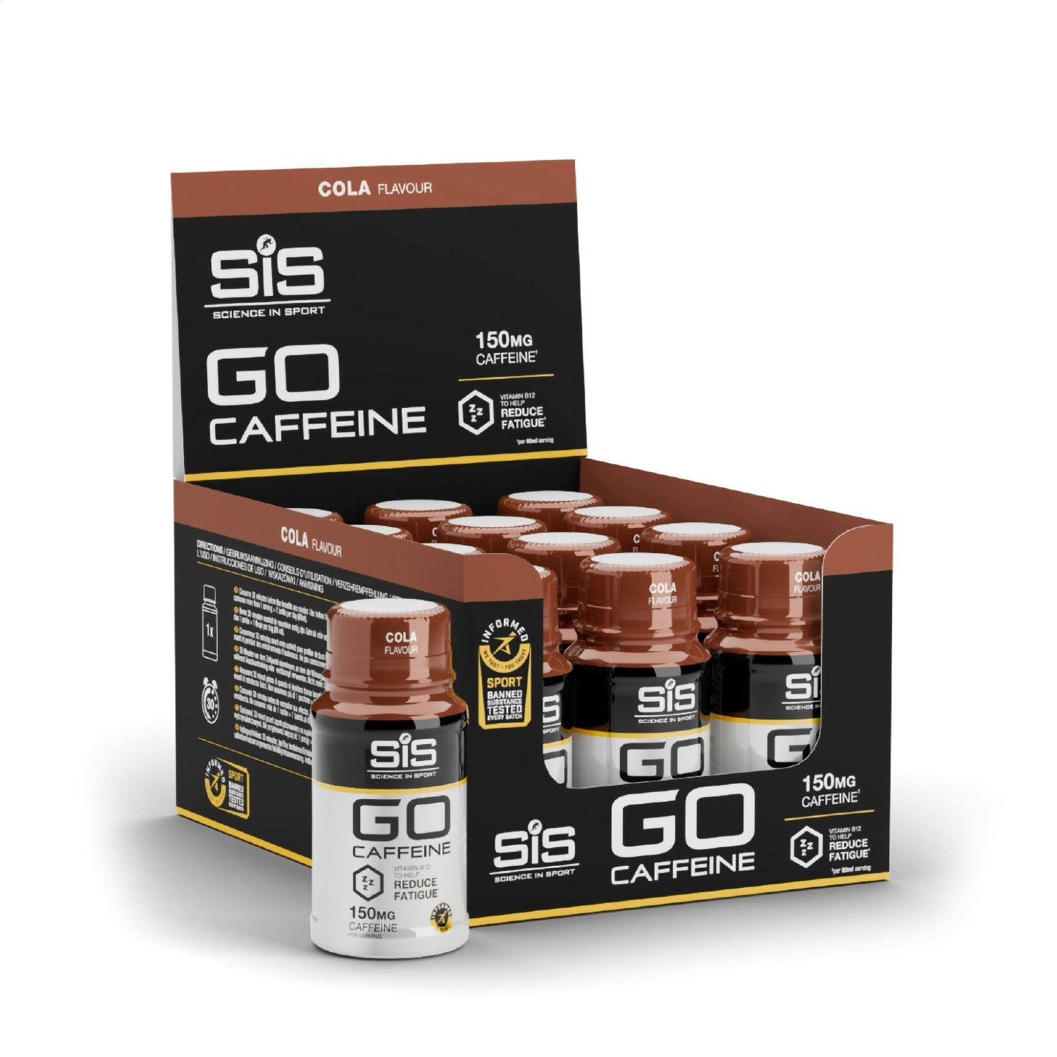 SiS GO Caffeine Shot 60ml 12 Pack - Cola