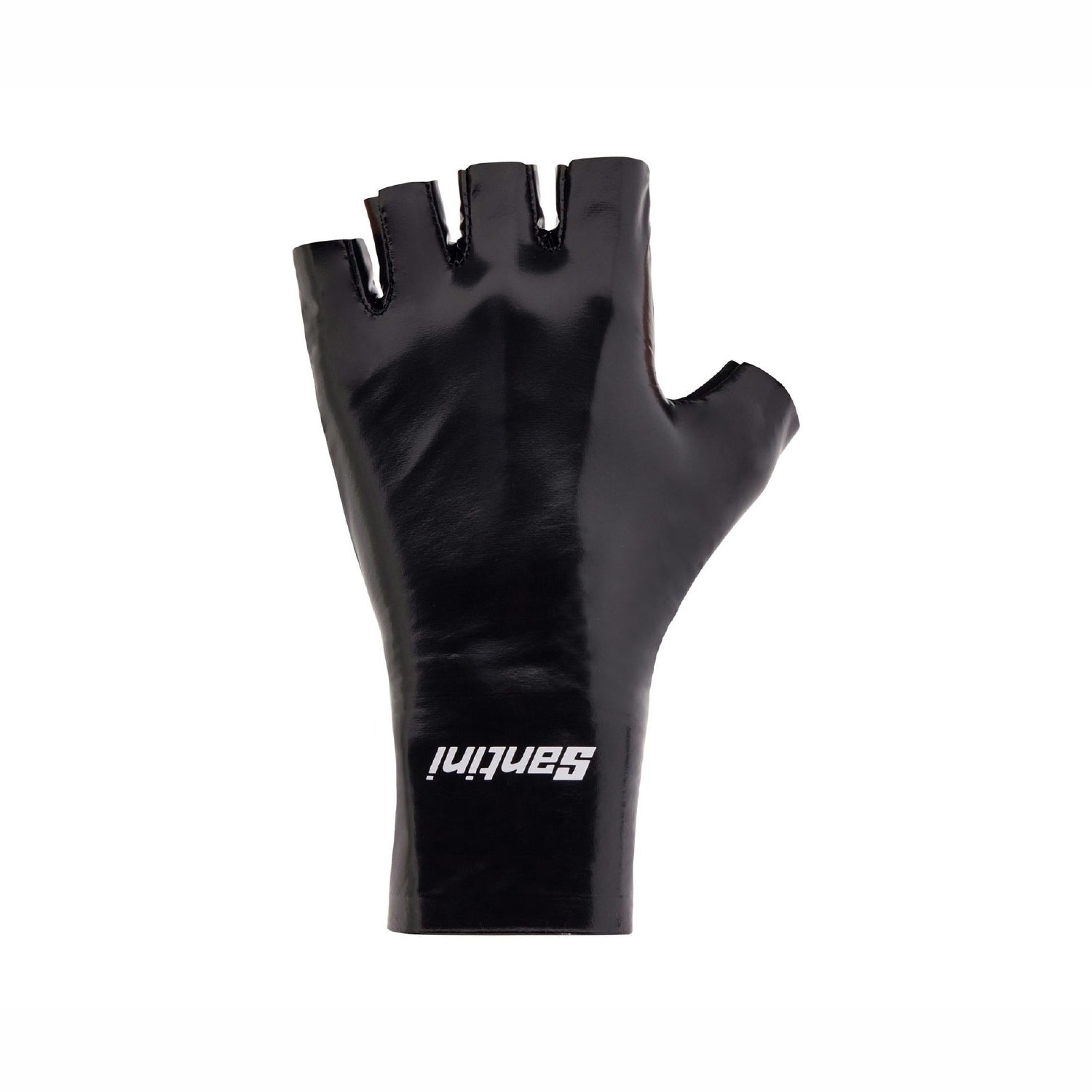 Santini Madss Aero Dynamic Half Finger Gloves - Black