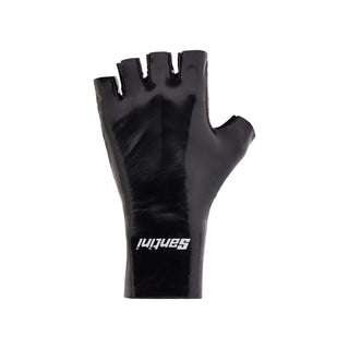 Santini Madss Aero Dynamic Half Finger Gloves - Black