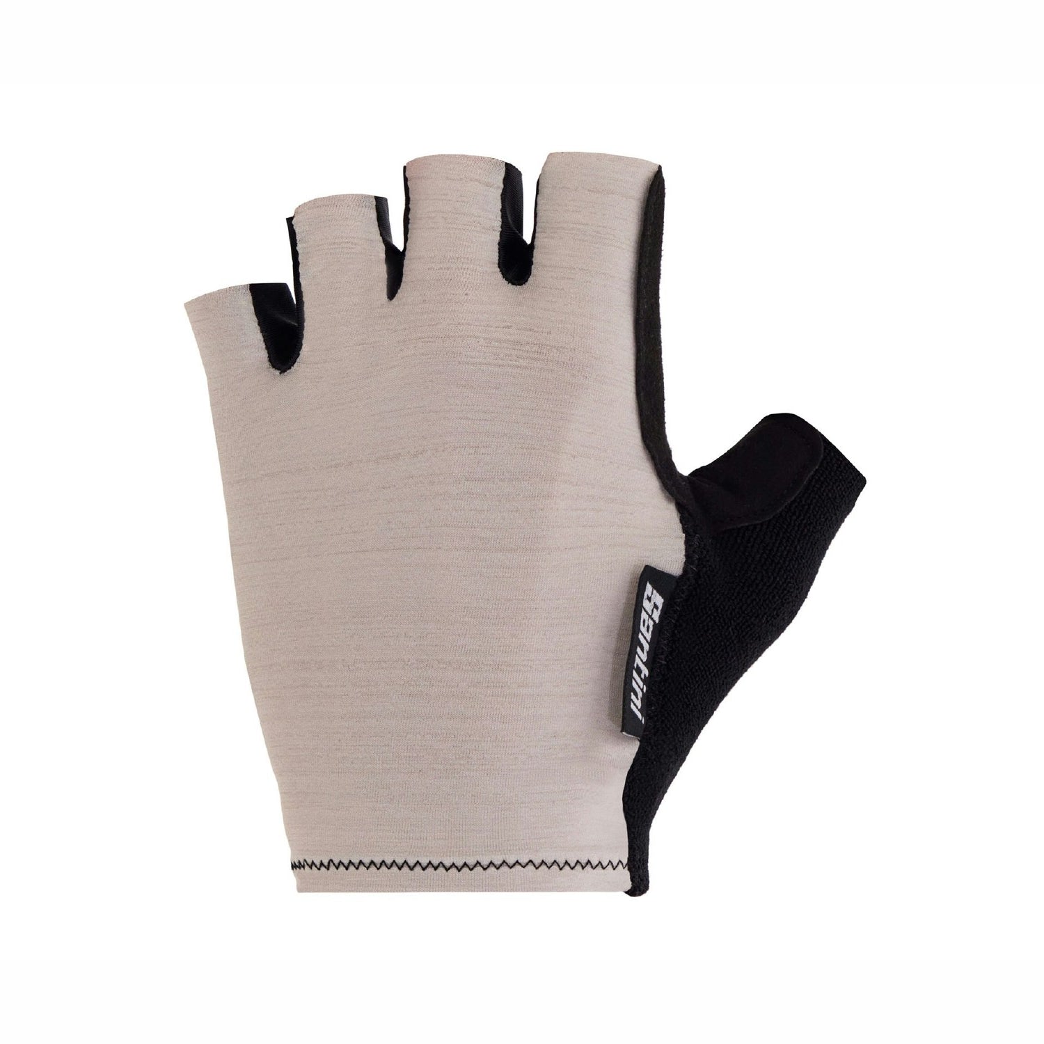 Santini Tact Fingerless Summer Half Finger Gloves - Cappuccino