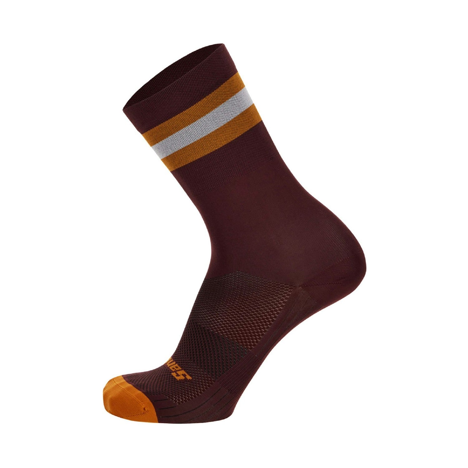 Santini Bengal 3S High Profile Socks - Burgundy