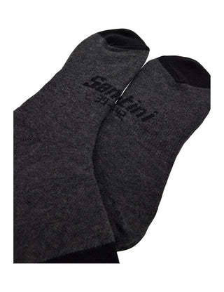 Santini Riga Wool Blend High Profile Socks - Titanium