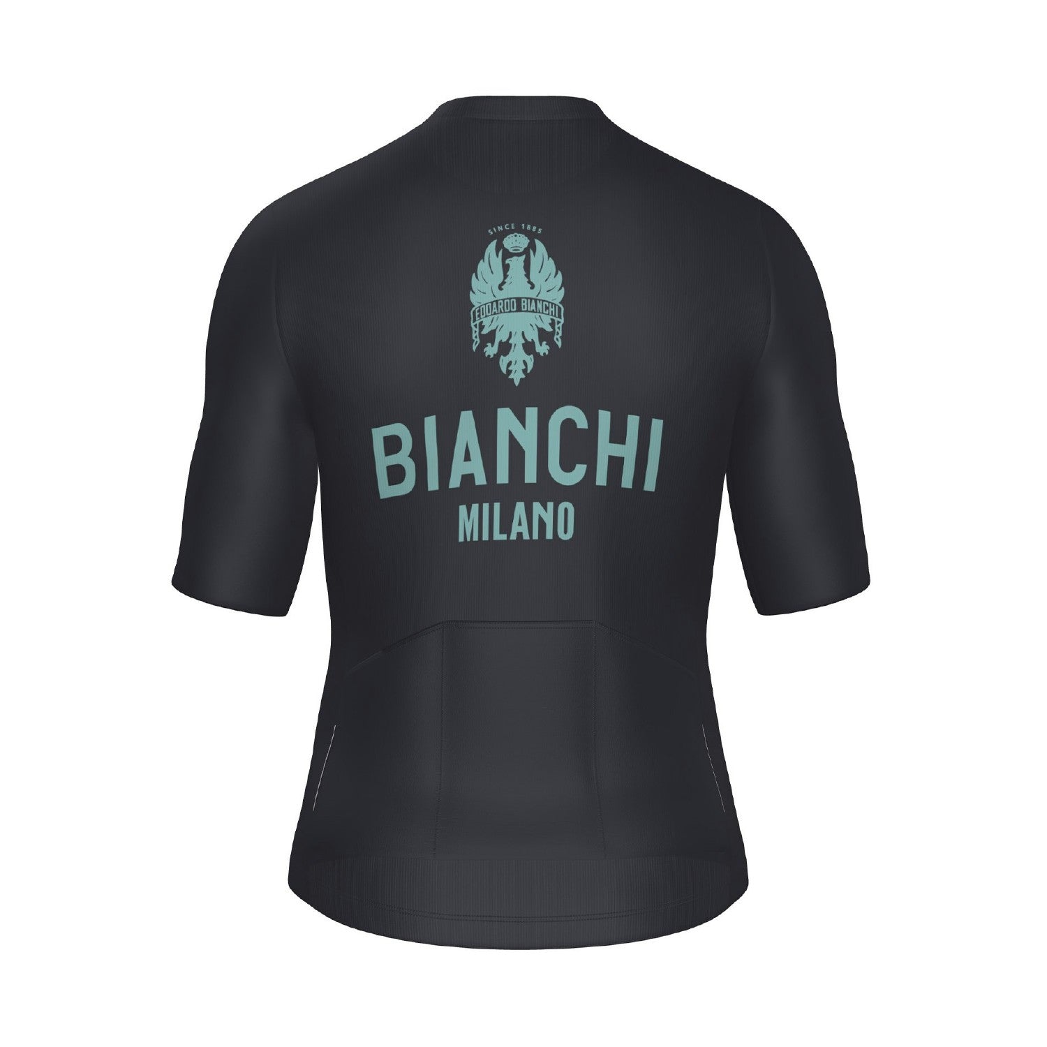 Santini Bianchi Men's Short Sleeve Classic Jersey Classic Fit - Grey