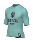 Santini Bianchi Men's Short Sleeve Classic Jersey Classic Fit - Celeste