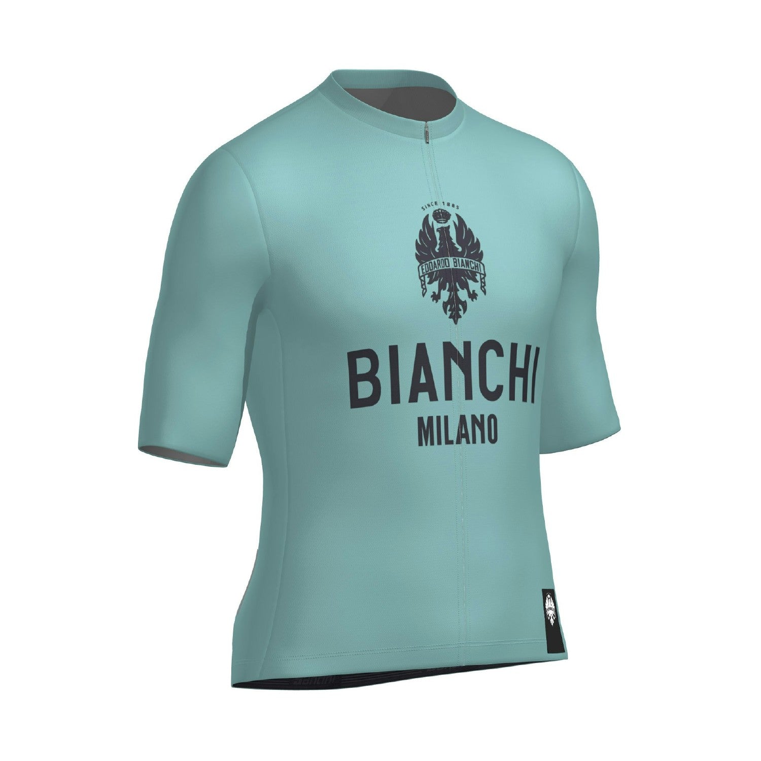 Santini Bianchi Men's Short Sleeve Classic Jersey Classic Fit - Celeste