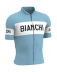 Santini Bianchi Retro Classic Fit Short Sleeve Jersey - Light Blue
