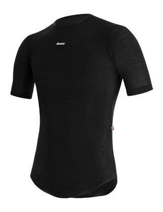 Santini Dry Short Sleeve Baselayer - Black Nero