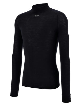 Santini Lana Long Sleeve 4W Wool Baselayer - Black
