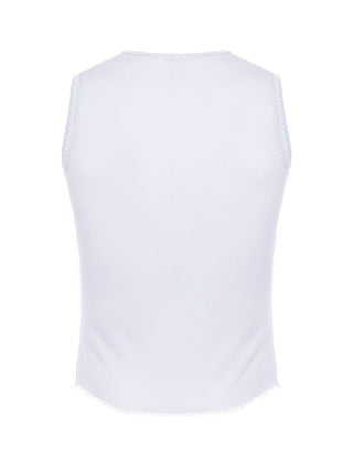 Santini Lieve Men's Sleeveless Baselayer - White