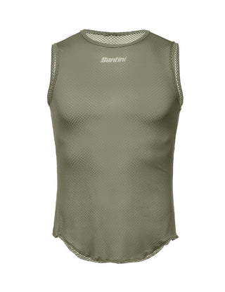 Santini Lieve Men's Sleeveless Baselayer - Army Green