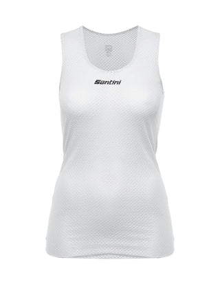 Santini Lieve Women's Sleeveless Baselayer - White