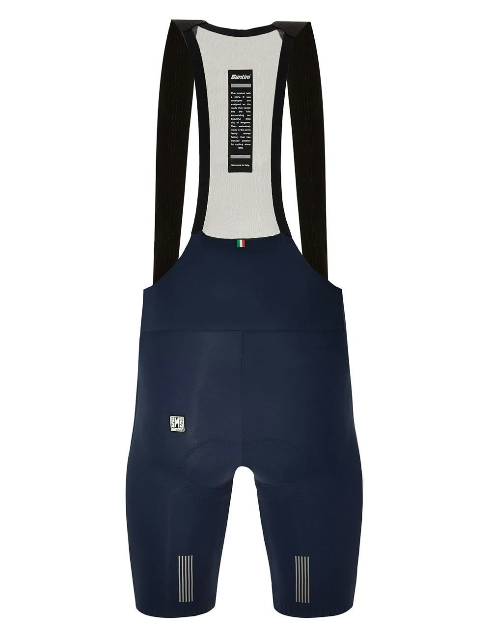 Santini Plush Men's Bib-Shorts Git - Nautica Blue