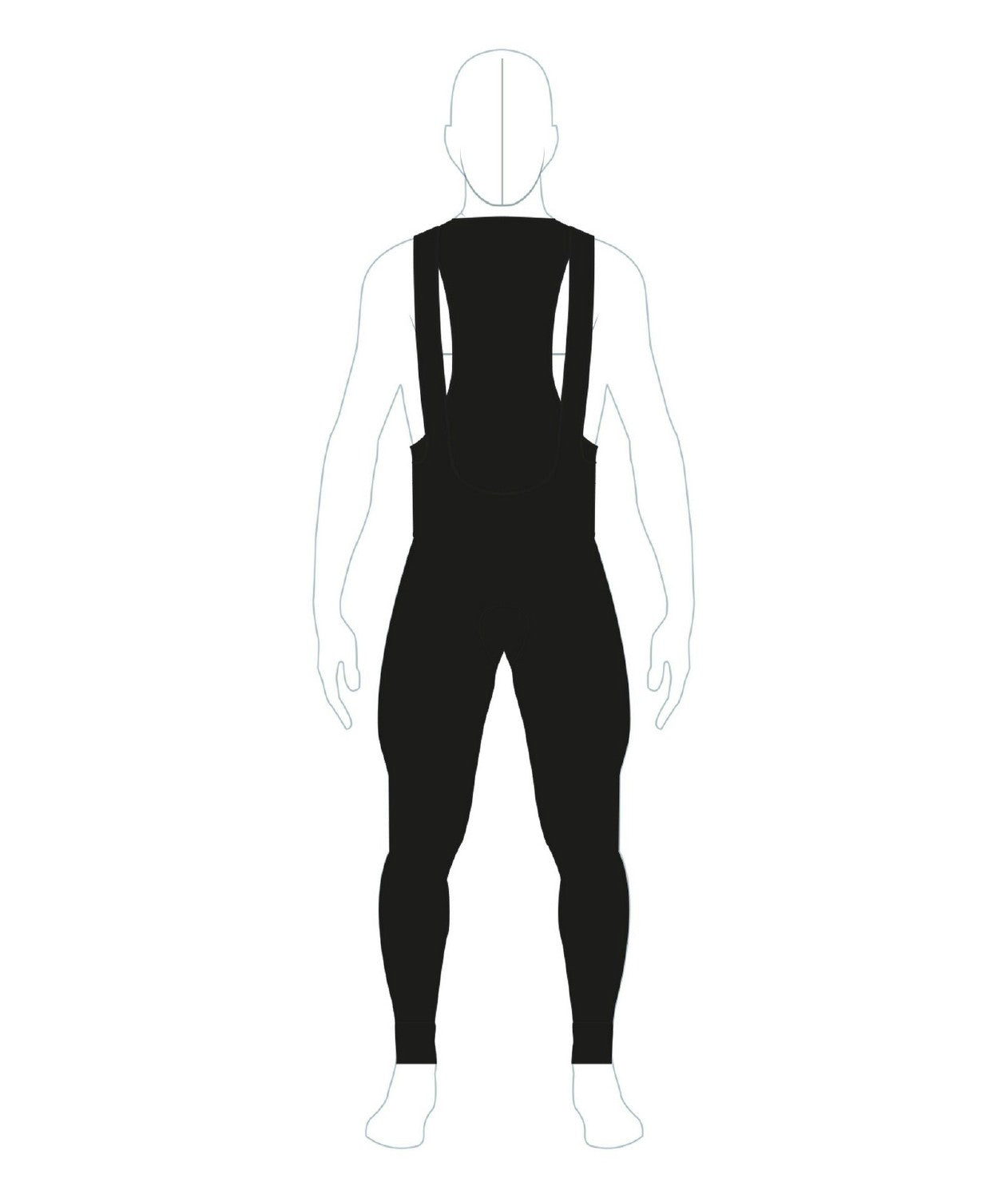 Santini RTR Men's Thermofleece Bib-Tights FB - Black