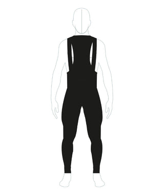 Santini RTR Men's Thermofleece Bib-Tights FB - Nautica Blue
