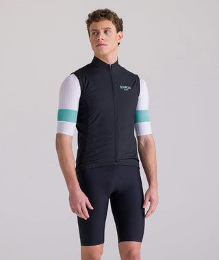 Santini Bianchi Windshell Vest - Black