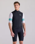 Santini Bianchi Windshell Vest - Black