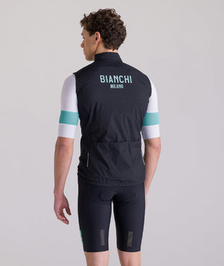 Santini Bianchi Windshell Vest - Black