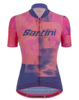 Santini Forza Indoor Training Women's Short Sleeve Jersey - Orange Purple