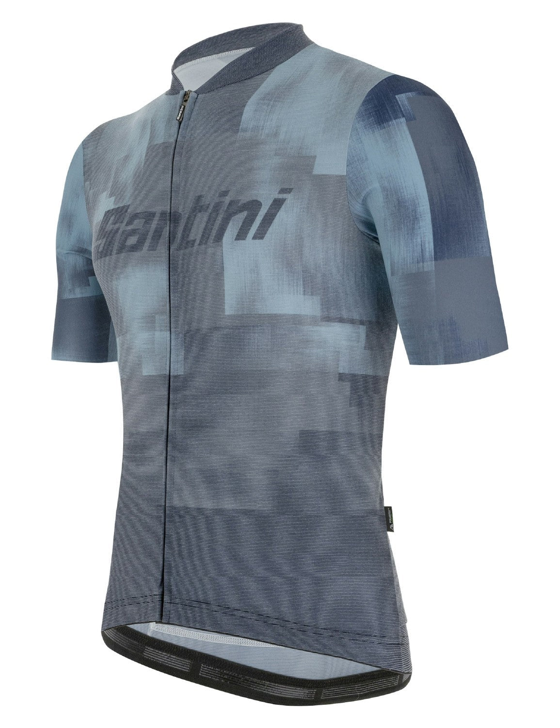 Santini Forza Indoor Train Men's Short Sleeve Jersey - Black/Grey