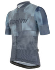 Santini Forza Indoor Train Men's Short Sleeve Jersey - Black/Grey