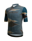 Santini Watt Men's Indoor Cycling Short Sleeve Jersey - Military Green