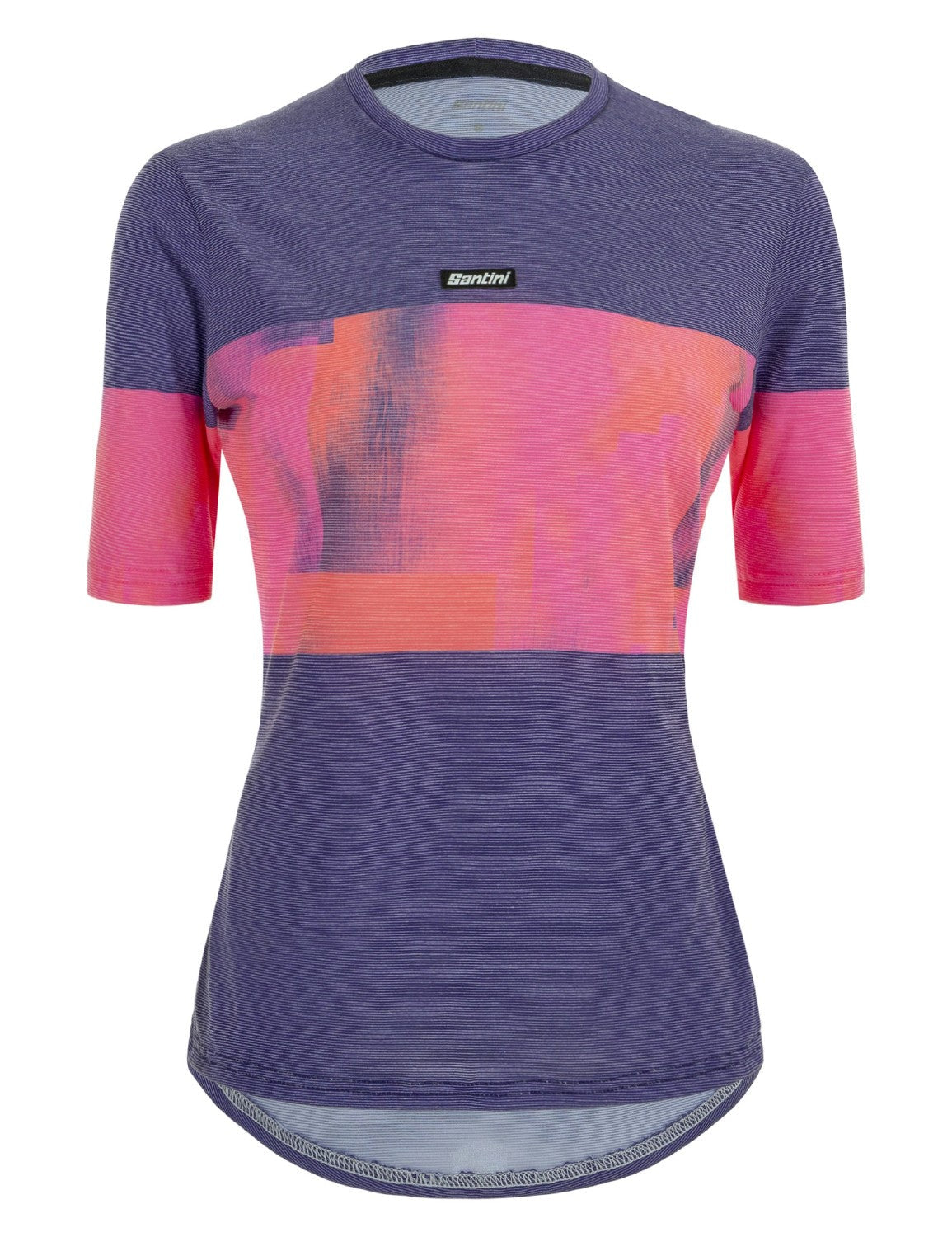 Santini Forza Indoor Training Tech Women's Short Sleeve T-Shirt - Orange Purple