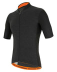Santini Colore Puro Classic Short Sleeve Men's Jersey - Black