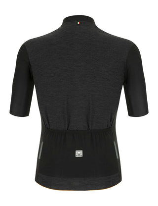 Santini Colore Puro Classic Short Sleeve Men's Jersey - Black
