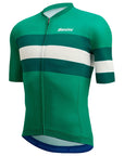 Santini Eco Sleek Bengal 3S Men's Short Sleeve Summer Jersey - Green