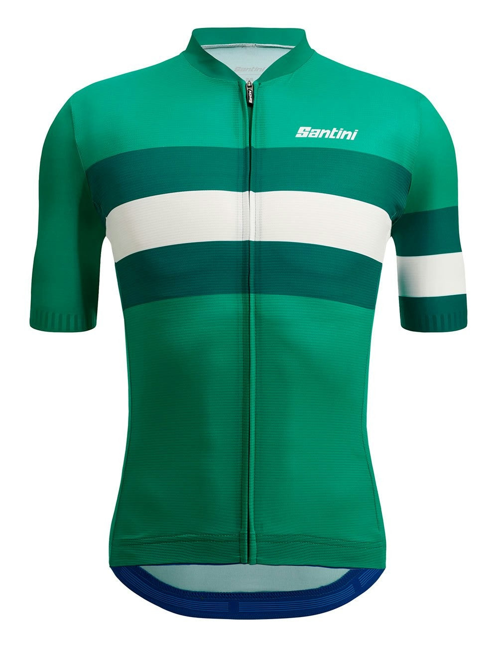 Santini Eco Sleek Bengal 3S Men's Short Sleeve Summer Jersey - Green