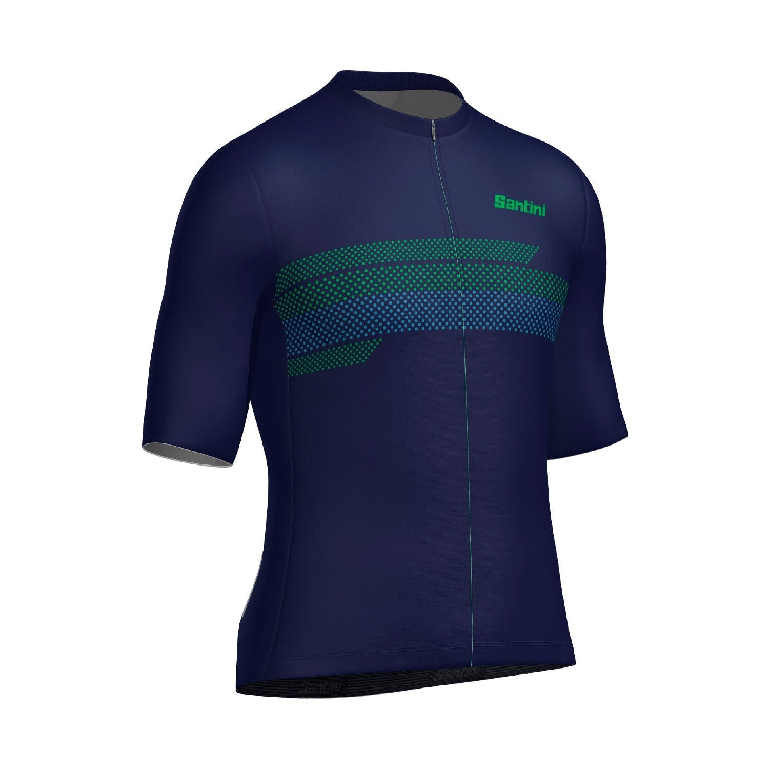 Santini SMS Horizon Classic Fit Short Sleeve Jersey - Nautica Blue