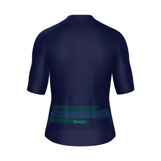 Santini SMS Horizon Classic Fit Short Sleeve Jersey - Nautica Blue