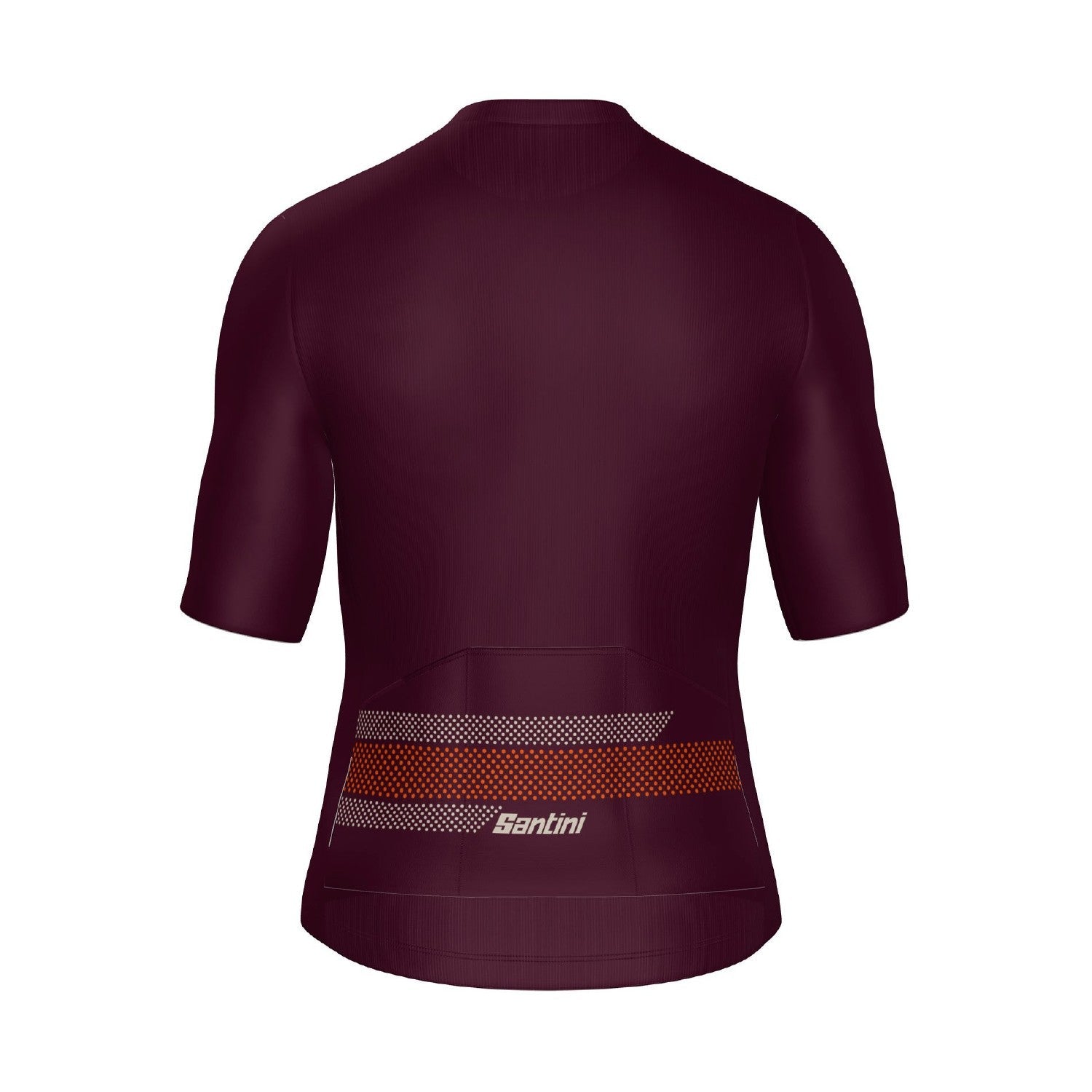 Santini SMS Horizon Classic Fit Short Sleeve Jersey - Burgundy