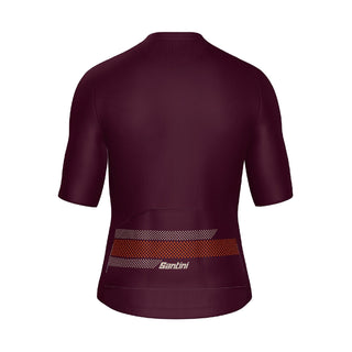 Santini SMS Horizon Classic Fit Short Sleeve Jersey - Burgundy