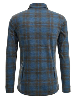 Santini Dylan Gravel Wool Blend Shirt - Blue