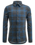 Santini Dylan Gravel Wool Blend Shirt - Blue