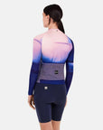 Santini SMS Luce Long Sleeve Jersey Slim Fit Jersey - Blue